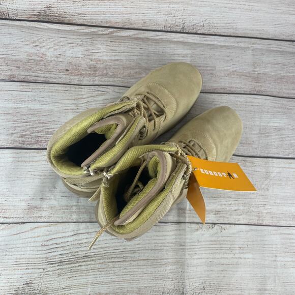 Eurostar EU01930 Troop Mens Sz 11 Tactical Boots Tan Leather main image 6